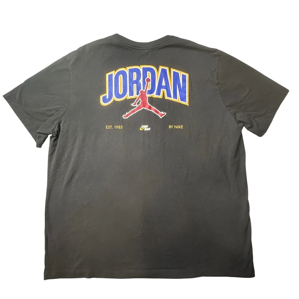 Jordan T-Shirt Mens 2XL Black Jumpman Est. 1985 Graphic Tee 363277-00A